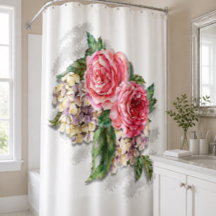 Beautiful Red Roses Shower Curtain