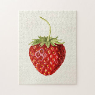 Beautiful Red Strawberry (by Louis C.C. Krieger)  Jigsaw Puzzle