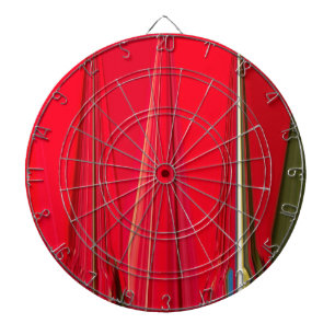 Beautiful Red Texture Colour Abstract Art Design Dartboard