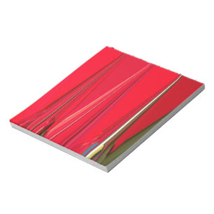 Beautiful Red Texture Colour Abstract Art Design Notepad