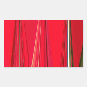 Beautiful Red Texture Colour Abstract Art Design Rectangular Sticker