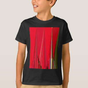 Beautiful Red Texture Colour Abstract Art Design T-Shirt