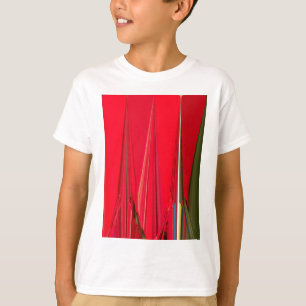 Beautiful Red Texture Colour Abstract Art Design T-Shirt