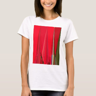 Beautiful Red Texture Colour Abstract Art Design T-Shirt