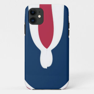 Beautiful Red, White, Blue Texture Colour Abstract iPhone 11 Case