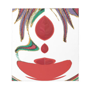 Beautiful Red, White, Purple, Green Texture Colour Notepad