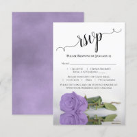 Beautiful Reflecting Lavender Purple Rose Wedding