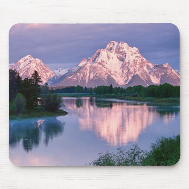 Beautiful Reflections-Grand Tetons Mouse Pad (Front)