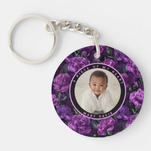 Beautiful Retirement Gift for Mum Carnation Flower Key Ring