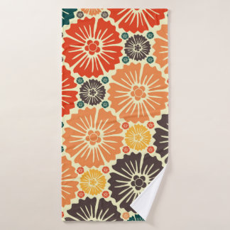 Beautiful retro art nouveau bath towel