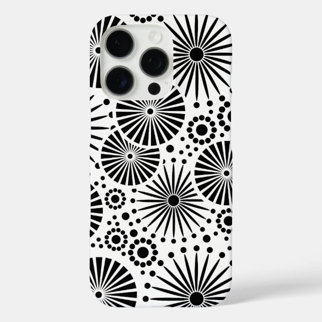 Beautiful retro black and white iPhone 3 case (Back)