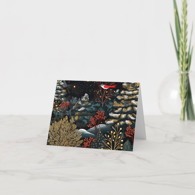 Beautiful Retro Christmas Card (Front)
