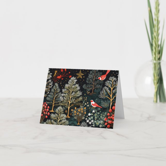 Beautiful Retro Christmas Card (Front)