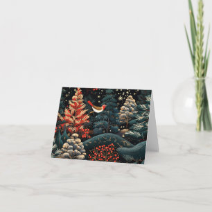 Beautiful Retro Christmas Card