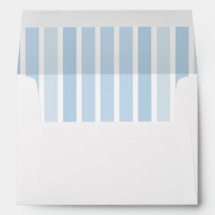 Beautiful Retro Classic Blue Wedding Envelopes