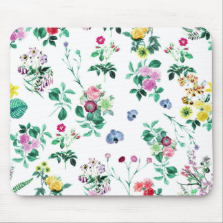 Beautiful Retro Floral Art Mouse Pad