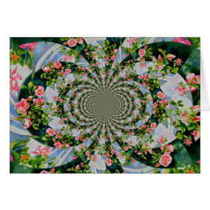 Beautiful retro pink red roses watercolor floral