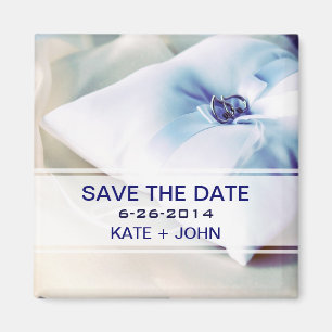 Beautiful Ring Pillow Wedding Magnet