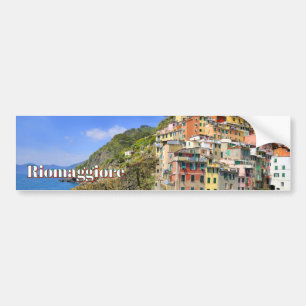 Beautiful Riomaggiore, Cinqueterre travel Bumper Sticker
