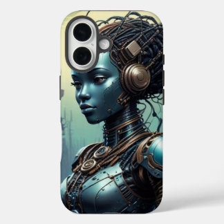 Beautiful robot from far into the future iPhone 16 case
