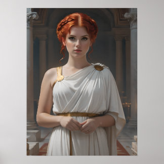 Beautiful Roman woman Poster