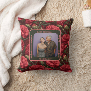 Beautiful Romantic 20Th Anniversary Throw Pillow