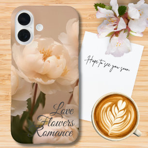 Beautiful romantic flowers photo for her iPhone 16 case