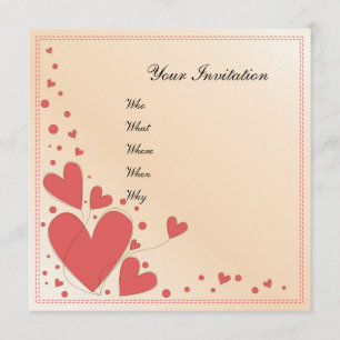 Beautiful romantic invitation