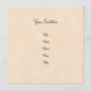 Beautiful romantic invitation