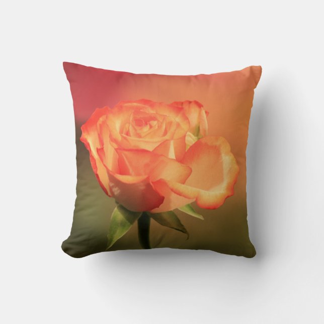 Beautiful Romantic Rose Photograph Cushion (Front)