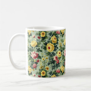Beautiful Romantic Spring Yellow Girly Flowers  Coffee Mug