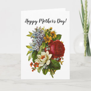 Beautiful Romantic Summer Bouquet with Red Rose Card