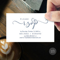 Beautiful Romantic Wedding Invites RSVP Card