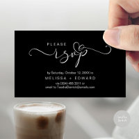 Beautiful Romantic Wedding Invites RSVP Card