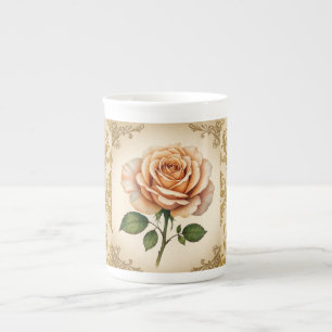 Beautiful Rose and European Pattern Teapot Bone China Mug