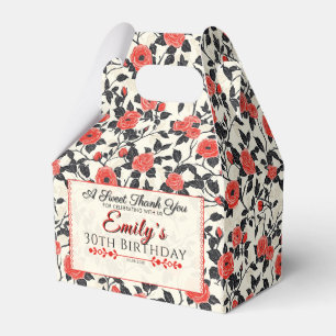 Beautiful Rose Birthday Favour Box For Spring Birt