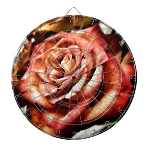 Beautiful Rose Dartboard