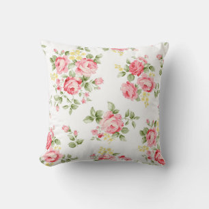 Beautiful rose flower pattern, little floral bouqu cushion