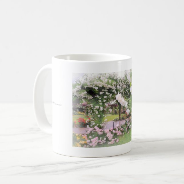 Beautiful Rose Garden Coffee Mug (Front Left)