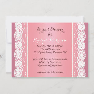 Beautiful Rose Gold Bridal Shower Invitation