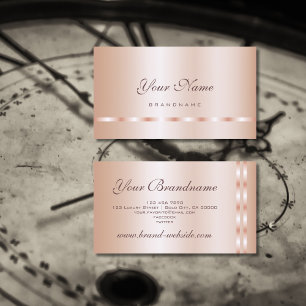 Beautiful Rose Gold Effect Professional and Modern Business Card