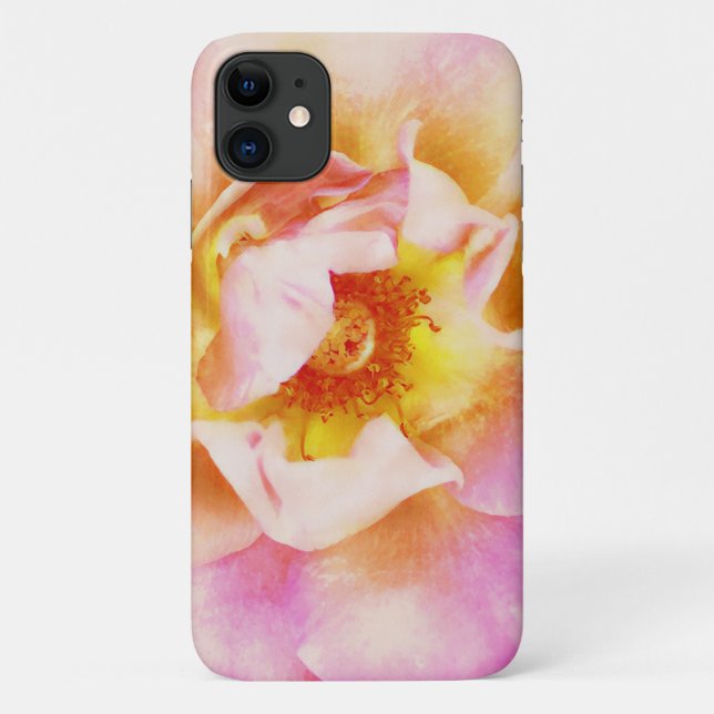 Beautiful Rose Gold Pink Art Phone Case (Back)