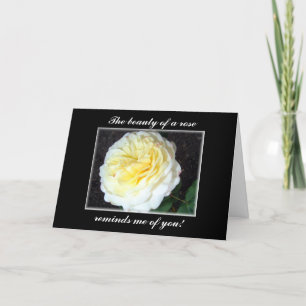 Beautiful Rose Love/Birthday card