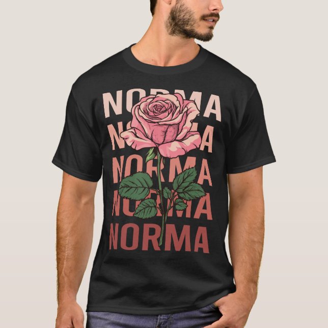 Beautiful Rose - Norma Name T-Shirt (Front)