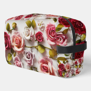Beautiful Rose Print Cut & Sew Bag: Floral Dopp Kit