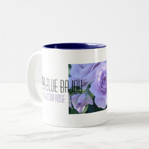 Beautiful Rose:Rosa Blue Bajou Two-Tone Coffee Mug