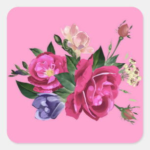 Beautiful Rose Sticker Set