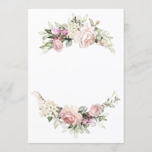 Beautiful rose wedding invitation template