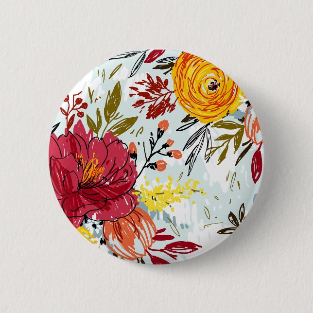 Beautiful Roses 6 Cm Round Badge (Front)