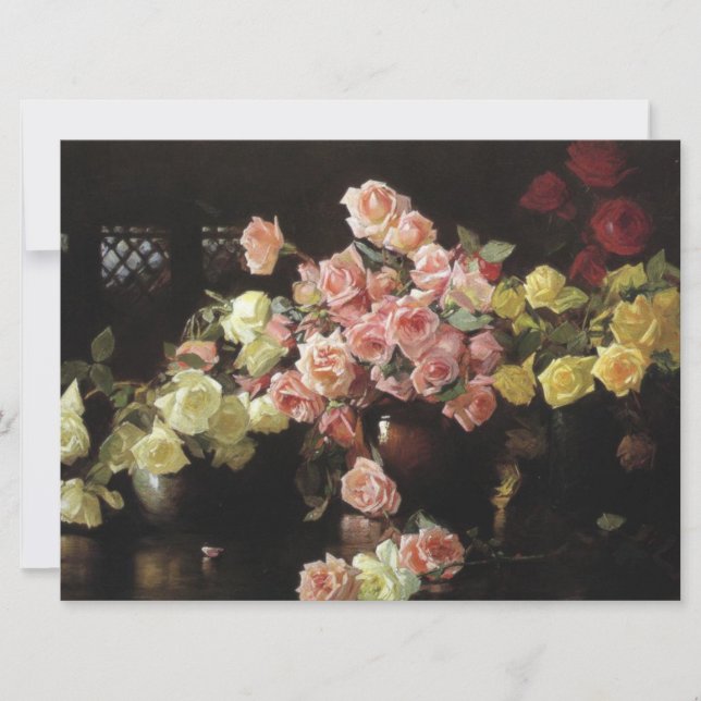 Beautiful Roses (by Joseph DeCamp) Card (Front)